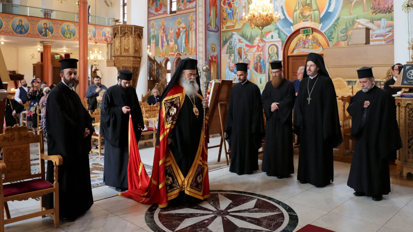 Επίσκεψη του Αρχιεπισκόπου Κύπρου στην Κοινότητα Αγίων Παντελεήμονος και Παρασκευής Λονδίνου
