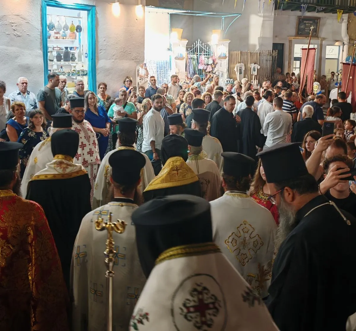 Ο Μητροπολίτης Προικονήσου Ιωσήφ στον Εσπερινό της Εορτής της Αγίας Μαρίνας Λέρου