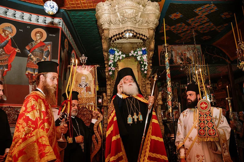 Ο Πάπας και Πατριάρχης Αλεξανδρείας Θεόδωρος στη Σιάτιστα της Μακεδονίας  patriarxis-alexandreias-theodoros-siatista-ellada-egkainia-adologala-news-ekklisia- (10)