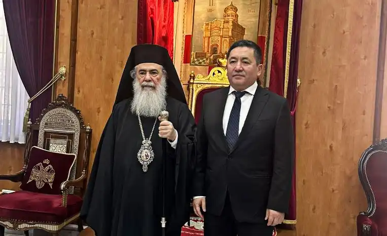 Τον Πρέσβη του Καζακστάν στο Ισραήλ δέχθηκε ο Πατριάρχης Ιεροσολύμων Θεόφιλος