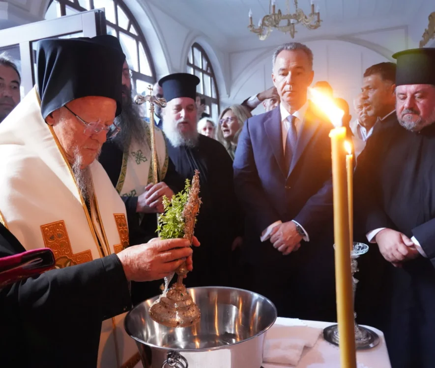 Θυρανοίξια του Καθεδρικού Ναού στη Τένεδο από τον Οικουμενικό