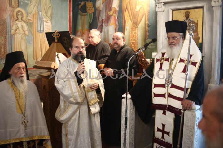 Αρχιερατικός Εσπερινός για την Κοίμηση της Αγίας Άννης στον πανηγυρίζοντα Ι.Ν. Περιβολίων Ταύρου