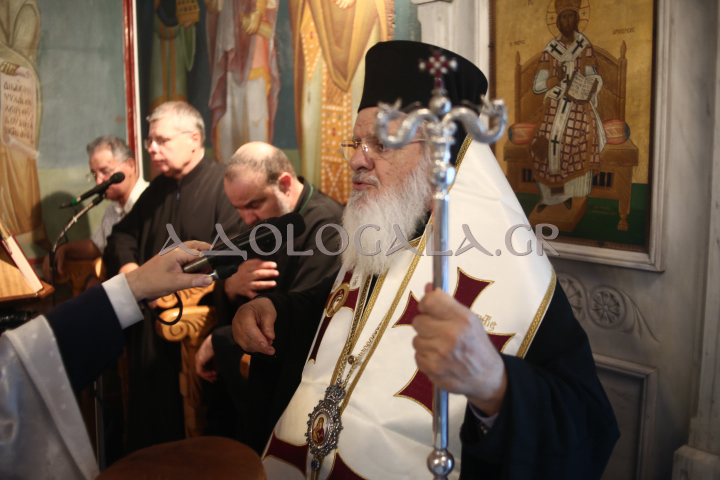 Αρχιερατικός Εσπερινός για την Κοίμηση της Αγίας Άννης στον πανηγυρίζοντα Ι.Ν. Περιβολίων Ταύρου