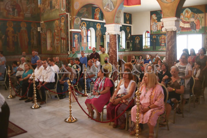 Αρχιερατικός Εσπερινός για την Κοίμηση της Αγίας Άννης στον πανηγυρίζοντα Ι.Ν. Περιβολίων Ταύρου