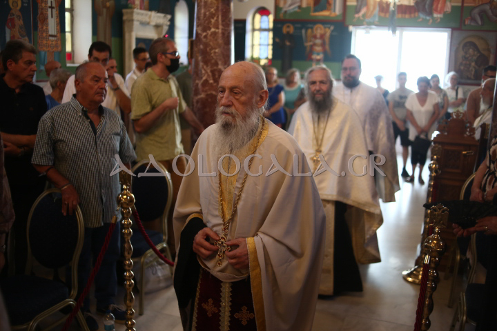 Αρχιερατικός Εσπερινός για την Κοίμηση της Αγίας Άννης στον πανηγυρίζοντα Ι.Ν. Περιβολίων Ταύρου