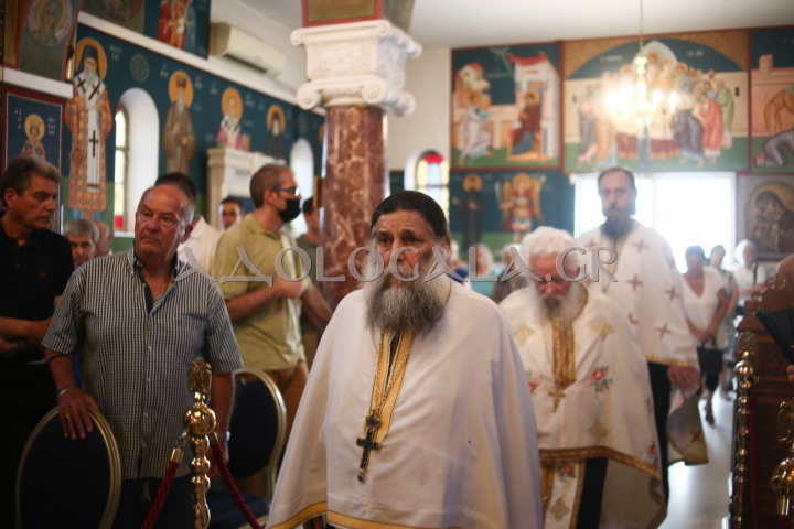 Αρχιερατικός Εσπερινός για την Κοίμηση της Αγίας Άννης στον πανηγυρίζοντα Ι.Ν. Περιβολίων Ταύρου