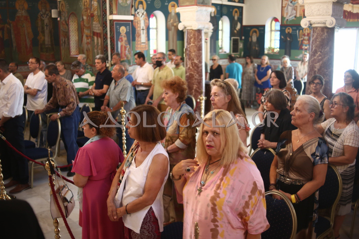 Αρχιερατικός Εσπερινός για την Κοίμηση της Αγίας Άννης στον πανηγυρίζοντα Ι.Ν. Περιβολίων Ταύρου