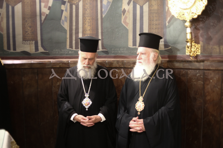 Πολυαρχιερατικός Εσπερινός Ονομαστηρίων Μητροπολίτη Ιλίου Αχαρνών και Πετρουπόλεως Αθηναγόρα στα Άνω Λιόσια 