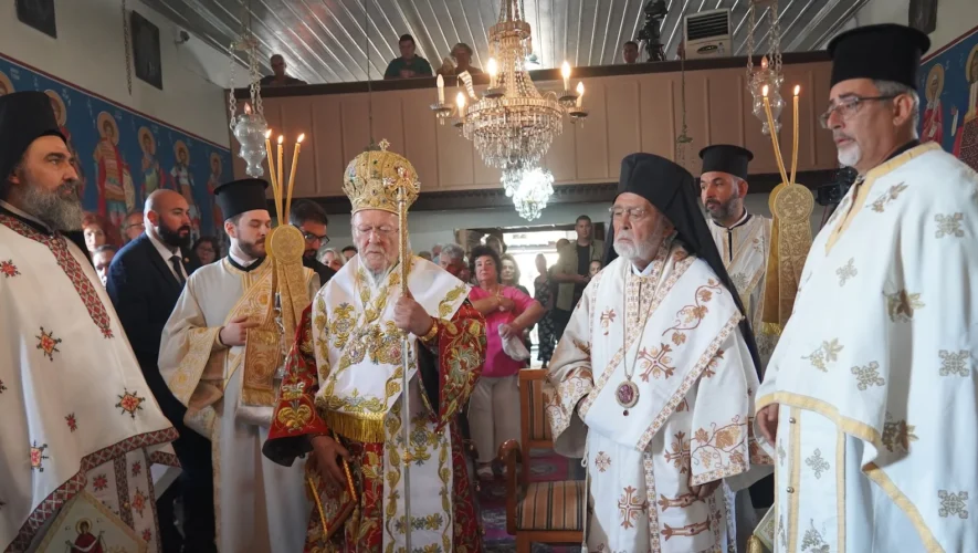 Πατριαρχική Χοροστασία για την εορτή της Κοιμήσεως της Θεοτόκου στην πάλαι ποτέ Ελληνική Ίμβρο