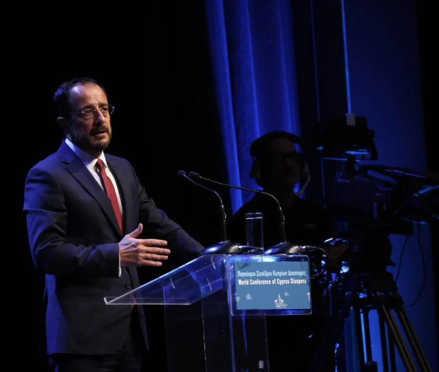 Ο Πρόεδρος της Κυπριακής Δημοκρατίας στην εναρκτήρια τελετή του Παγκόσμιου Συνεδρίου Κυπρίων της Διασποράς 2025