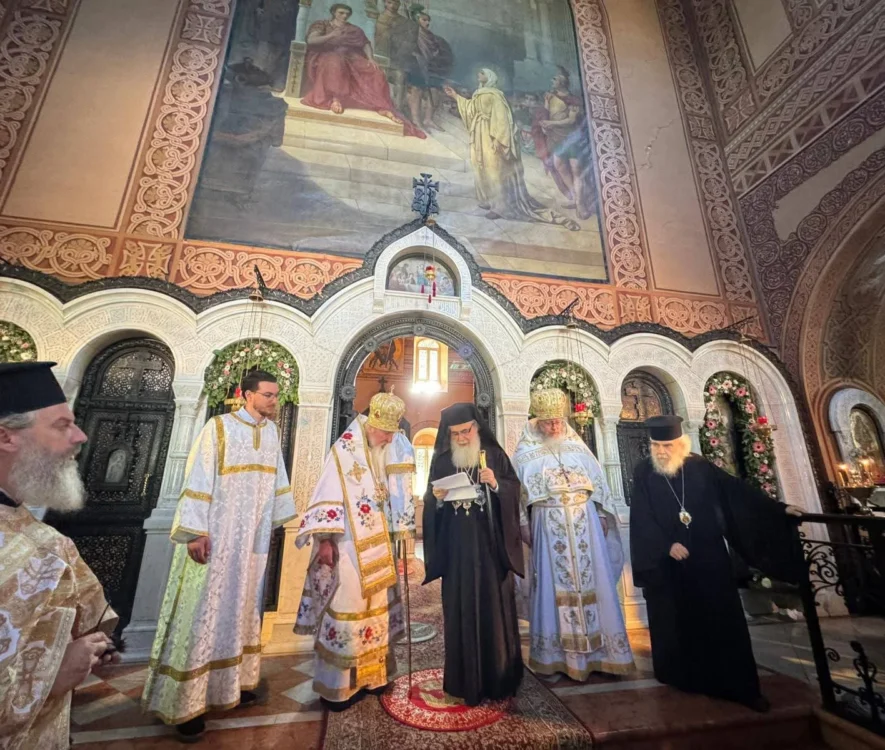 Επίσκεψη Ιεροσολύμων Θεόφιλου στην Ι.Μ. Αγίας Μαρίας της Μαγδαληνής
