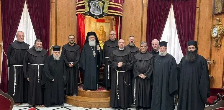 Ο Νέος Φραγκισκανός Κουστωδός στους Αγίους Τόπους στον Πατριάρχη Ιεροσολύμων