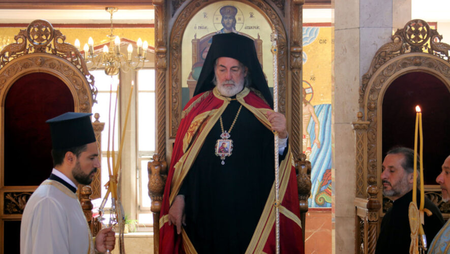 Ο Αρχιεπίσκοπος Θυατείρων στο Wood Green του του Λονδίνου