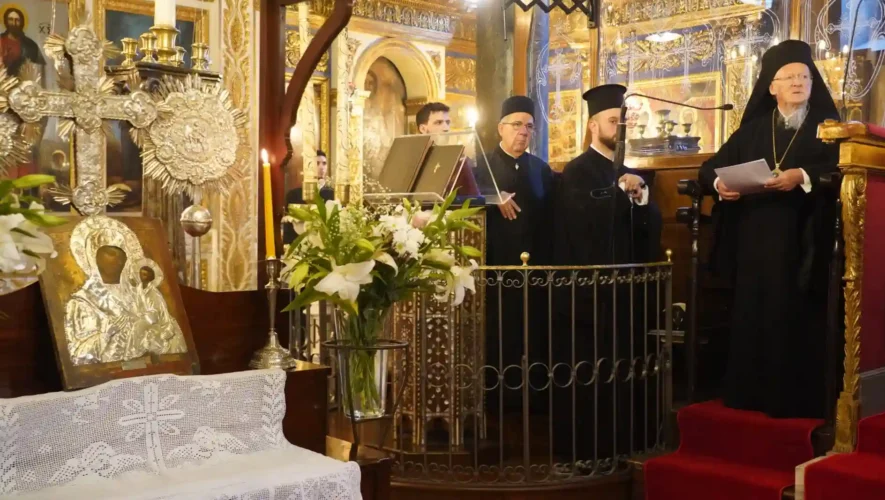 Στη Κοίμηση της Θεοτόκου στο Νιχώρι του Βοσπόρου ο Οικουμενικός