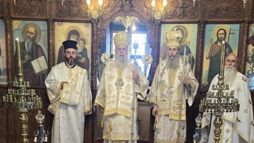 Ο Αρχιεπίσκοπος Κύπρου Γεώργιος στην εορτή του Αγίου Μάμαντος στην Περιστερώνα της Επισκοπής Αρσινόης στην Πάφο