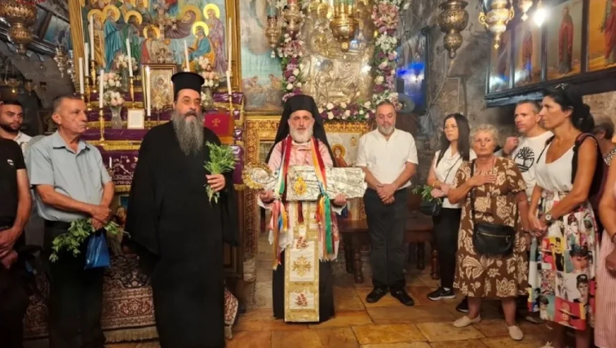 Η Απόδοση της εορτής της Κοιμήσεως της Θεοτόκου στους Αγίους Τόπους