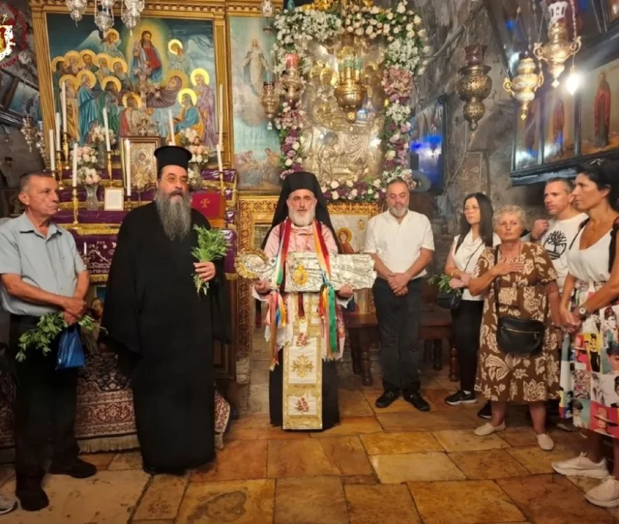 Η Απόδοση της εορτής της Κοιμήσεως της Θεοτόκου στους Αγίους Τόπους