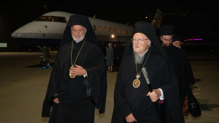 Φωτορεπορτάζ από την υποδοχή της Α.Θ.Π. του Οικουμενικού Πατριάρχη κ.κ. Βαρθολομαίου στην Ουάσιγκτον DC