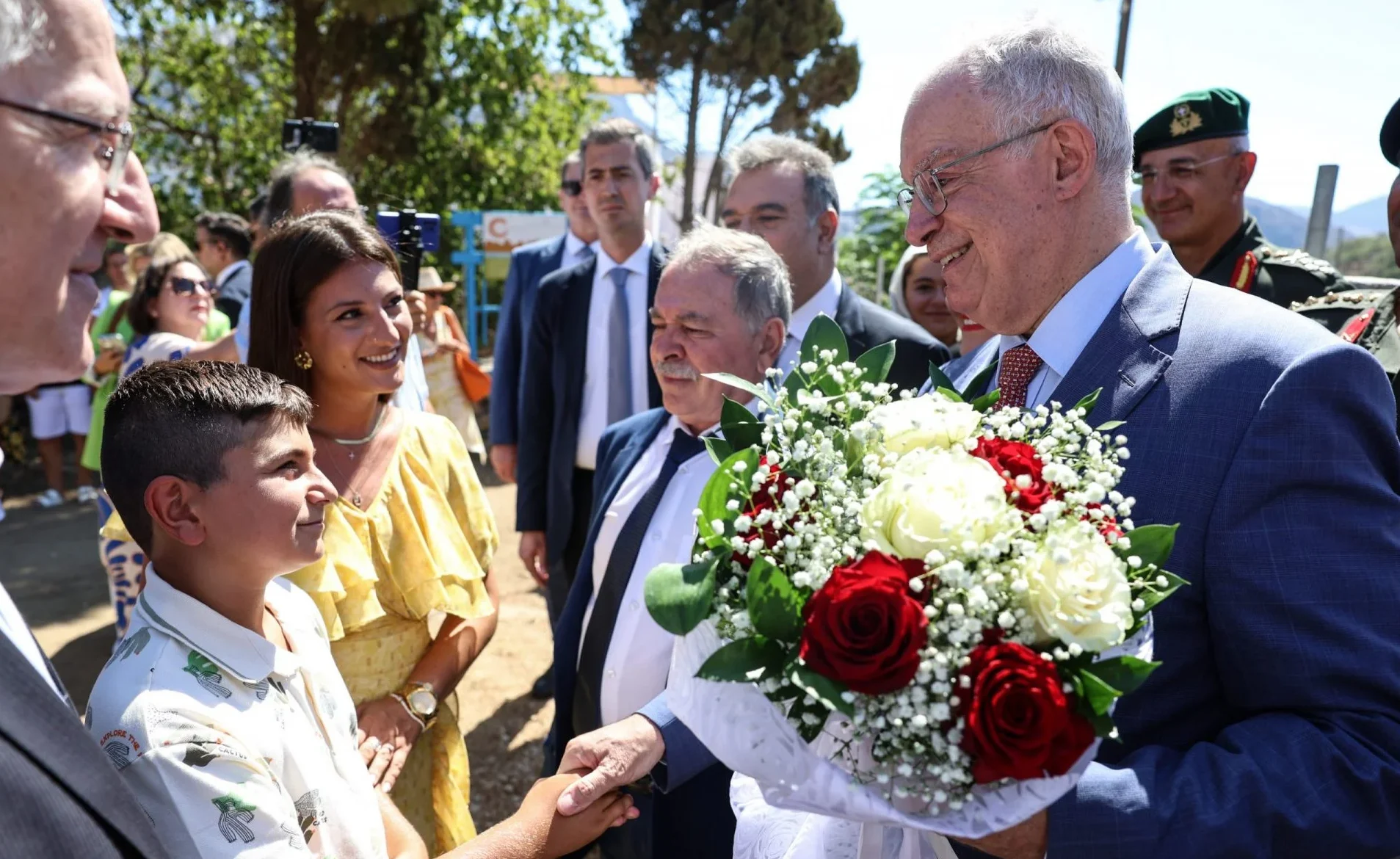 Στον Αγιασμό για την έναρξη της νέας σχολικής χρονιάς στη νήσο Τέλενδο παρέστη ο ΠτΔ Κ. Τασούλας