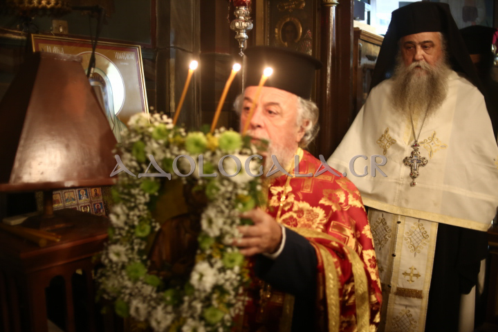Λαμπρός εσπερινός του Αγίου Αποστόλου Ανδρέα του Πρωτοκλήτου στο Γηροκομείο Αθηνών (Εικόνες)