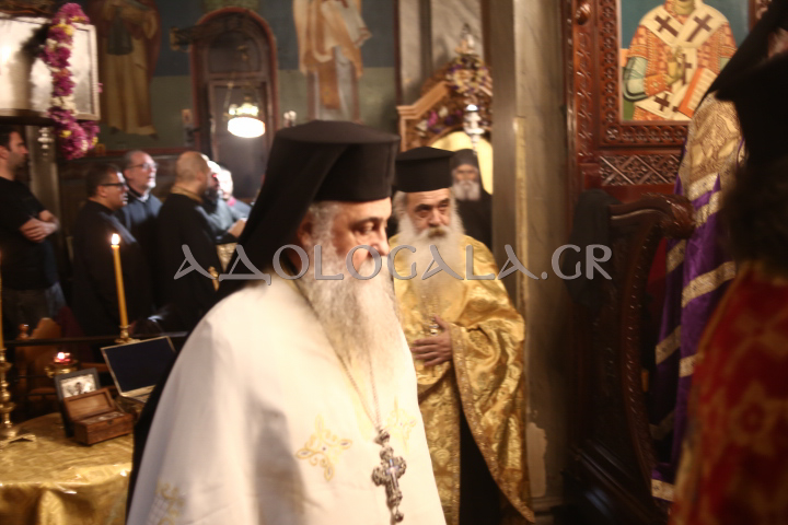 Λαμπρός εσπερινός του Αγίου Αποστόλου Ανδρέα του Πρωτοκλήτου στο Γηροκομείο Αθηνών (Εικόνες)