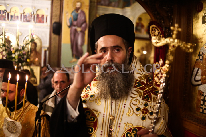 Ο Επίσκοπος Χριστουπόλεως χοροστάτησε στον Πανηγυρικό Εσπερινό του Αγίου Στυλιανού στο Γκύζη (Εικόνες)