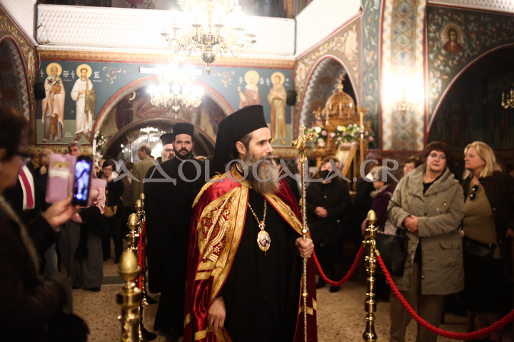 Ο Επίσκοπος Χριστουπόλεως χοροστάτησε στον Πανηγυρικό Εσπερινό του Αγίου Στυλιανού στο Γκύζη (Εικόνες)