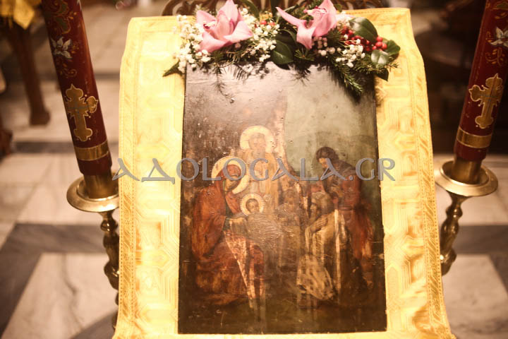 Αγρυπνία της εορτής των Χριστουγέννων στον Άγιο Ανδρέα Γηροκομείου Αθηνών (Εικόνες)