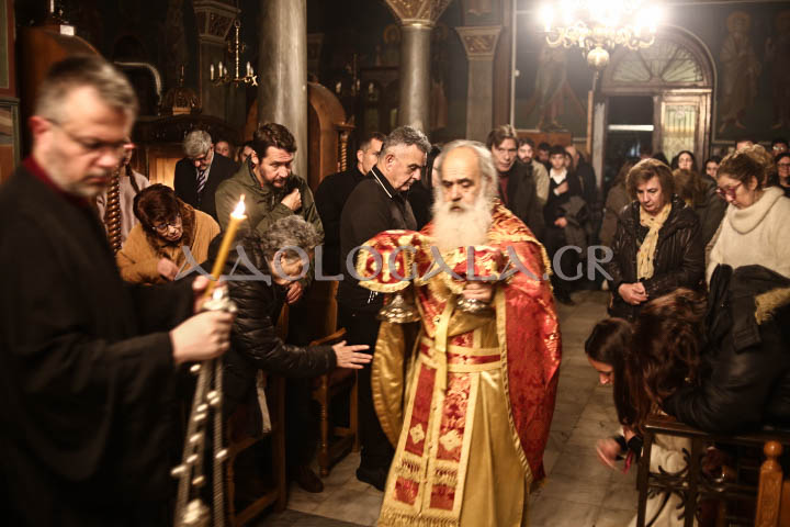 Αγρυπνία της εορτής των Χριστουγέννων στον Άγιο Ανδρέα Γηροκομείου Αθηνών (Εικόνες)