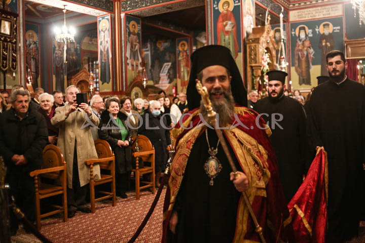 Λαμπρός Εσπερινός για την Ιερά Μνήμη του Αγίου Ελευθερίου στο Γκύζη (Εικόνες)