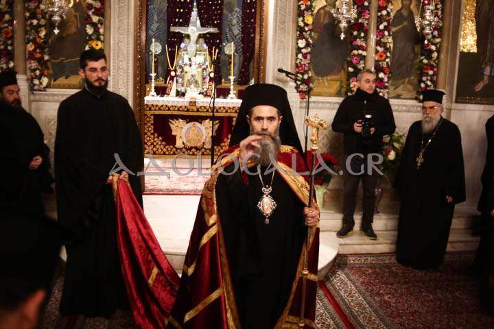 Λαμπρός Εσπερινός για την Ιερά Μνήμη του Αγίου Ελευθερίου στο Γκύζη (Εικόνες)