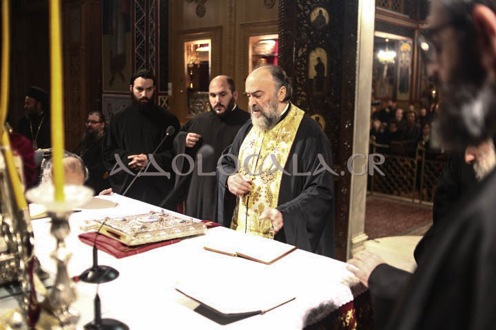 Λαμπρός Εσπερινός για την Ιερά Μνήμη του Αγίου Ελευθερίου στο Γκύζη (Εικόνες)