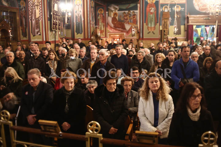 Λαμπρός Εσπερινός για την Ιερά Μνήμη του Αγίου Ελευθερίου στο Γκύζη (Εικόνες)