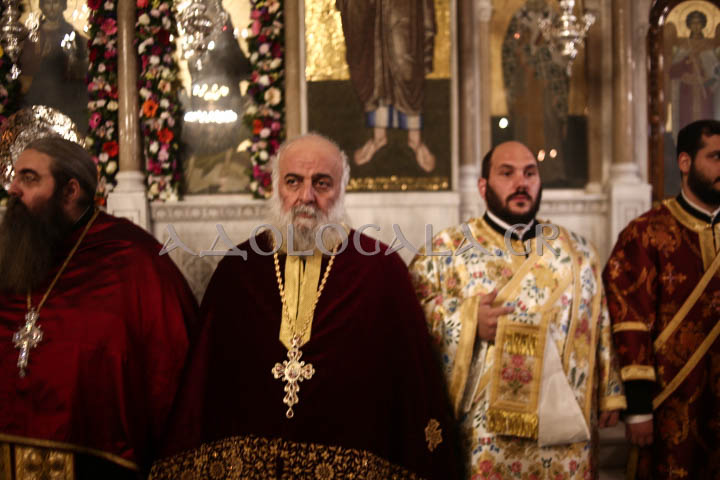 Λαμπρός Εσπερινός για την Ιερά Μνήμη του Αγίου Ελευθερίου στο Γκύζη (Εικόνες)
