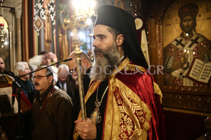 Λαμπρός Εσπερινός για την Ιερά Μνήμη του Αγίου Ελευθερίου στο Γκύζη (Εικόνες)
