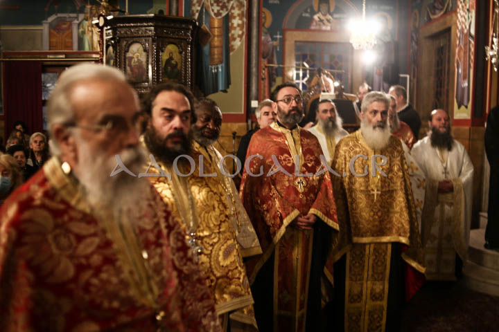 Λαμπρός Εσπερινός για την Ιερά Μνήμη του Αγίου Ελευθερίου στο Γκύζη (Εικόνες)