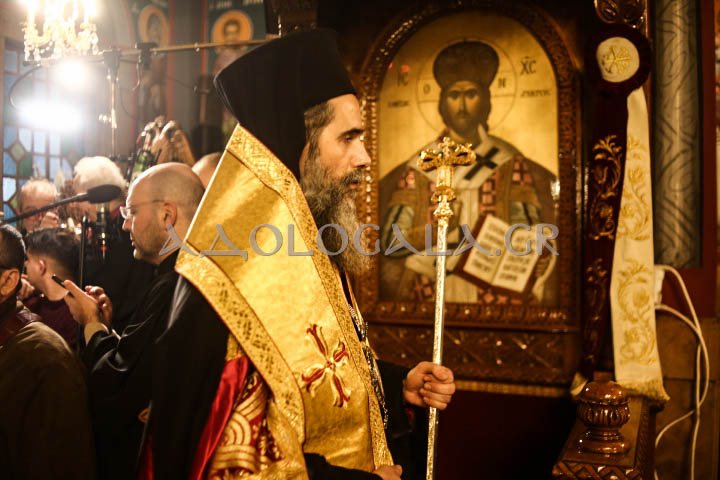 Λαμπρός Εσπερινός για την Ιερά Μνήμη του Αγίου Ελευθερίου στο Γκύζη (Εικόνες)