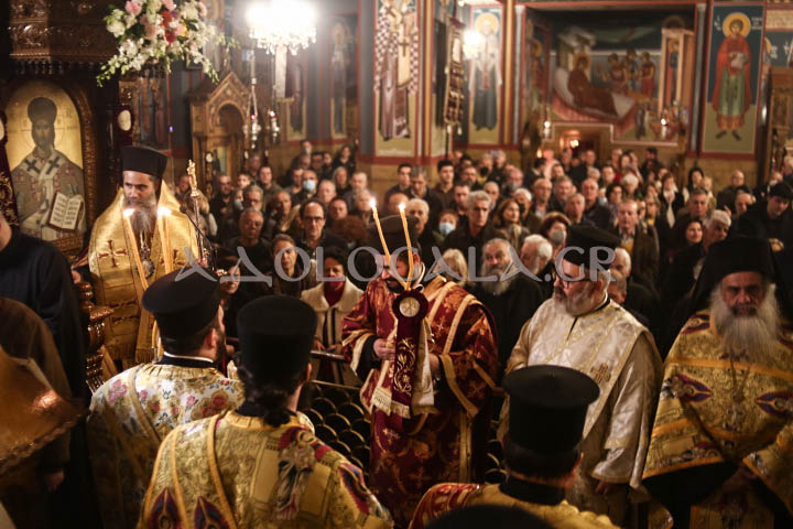 Λαμπρός Εσπερινός για την Ιερά Μνήμη του Αγίου Ελευθερίου στο Γκύζη (Εικόνες)