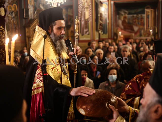 Λαμπρός Εσπερινός για την Ιερά Μνήμη του Αγίου Ελευθερίου στο Γκύζη (Εικόνες)