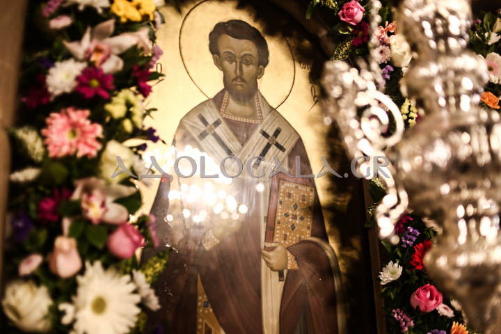Λαμπρός Εσπερινός για την Ιερά Μνήμη του Αγίου Ελευθερίου στο Γκύζη (Εικόνες)