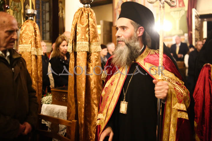 Επίσκοπος Χριστουπόλεως Βαρνάβας στον πανηγυρίζοντα Άγιο Σπυρίδωνα Σταδίου: Ο πλούτος ο δικός μας θα είναι πλούτος αγάπης. Αγάπη στον Θεό και στον συνάνθρωπο (Εικόνες) 