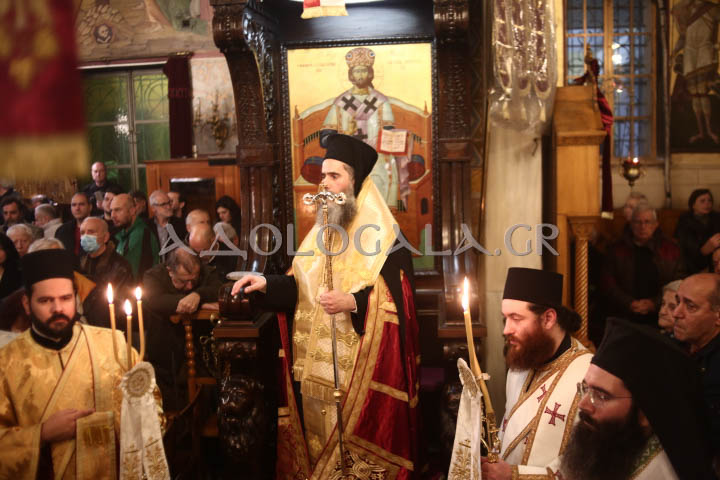 Επίσκοπος Χριστουπόλεως Βαρνάβας στον πανηγυρίζοντα Άγιο Σπυρίδωνα Σταδίου: Ο πλούτος ο δικός μας θα είναι πλούτος αγάπης. Αγάπη στον Θεό και στον συνάνθρωπο (Εικόνες) 