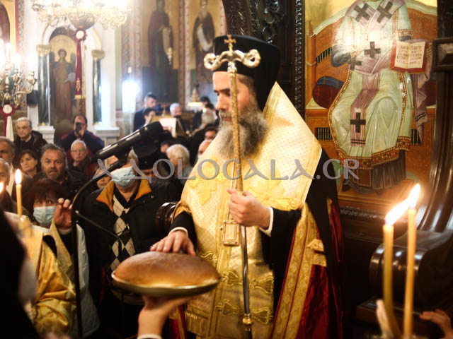 Επίσκοπος Χριστουπόλεως Βαρνάβας στον πανηγυρίζοντα Άγιο Σπυρίδωνα Σταδίου: Ο πλούτος ο δικός μας θα είναι πλούτος αγάπης. Αγάπη στον Θεό και στον συνάνθρωπο (Εικόνες) 