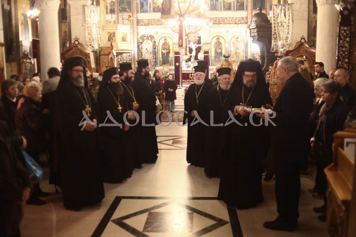 Επίσκοπος Χριστουπόλεως Βαρνάβας στον πανηγυρίζοντα Άγιο Σπυρίδωνα Σταδίου: Ο πλούτος ο δικός μας θα είναι πλούτος αγάπης. Αγάπη στον Θεό και στον συνάνθρωπο (Εικόνες) 