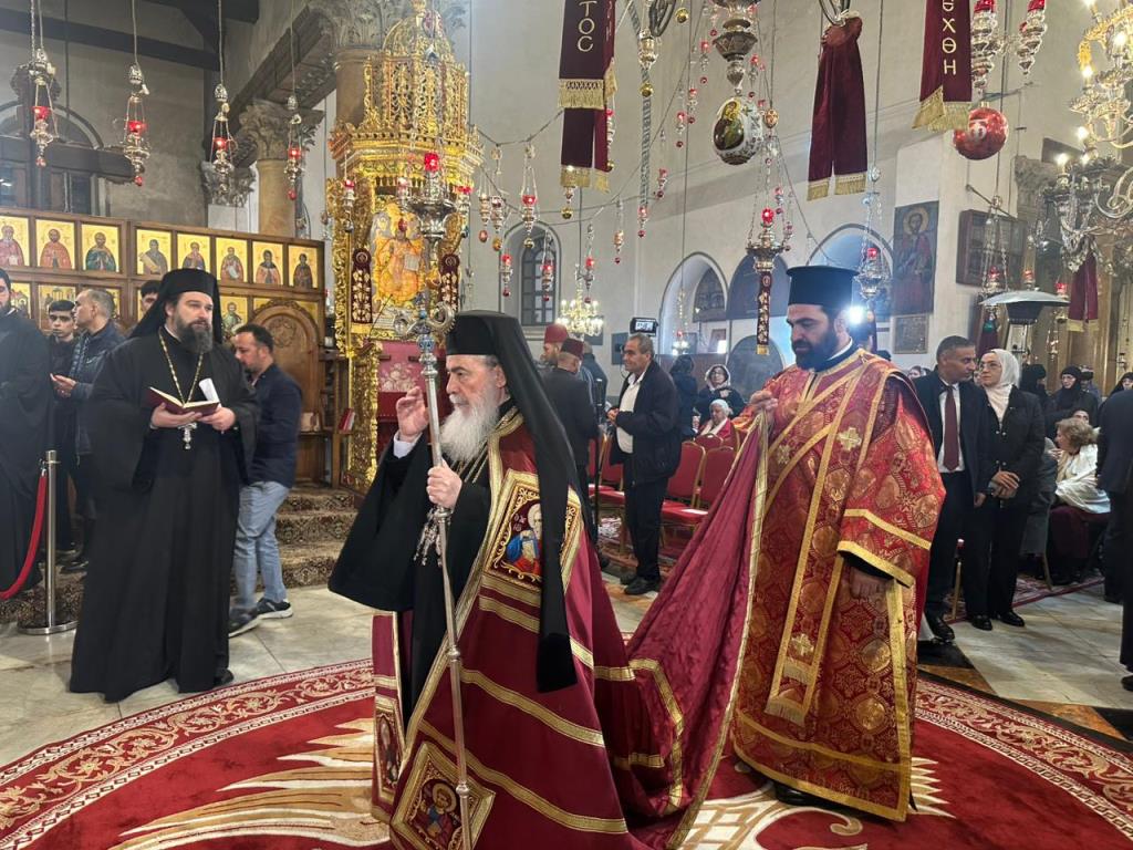 Με κατάνυξη εορτάστηκαν τα Χριστούγεννα στο Πατριαρχείο Ιεροσολύμων 