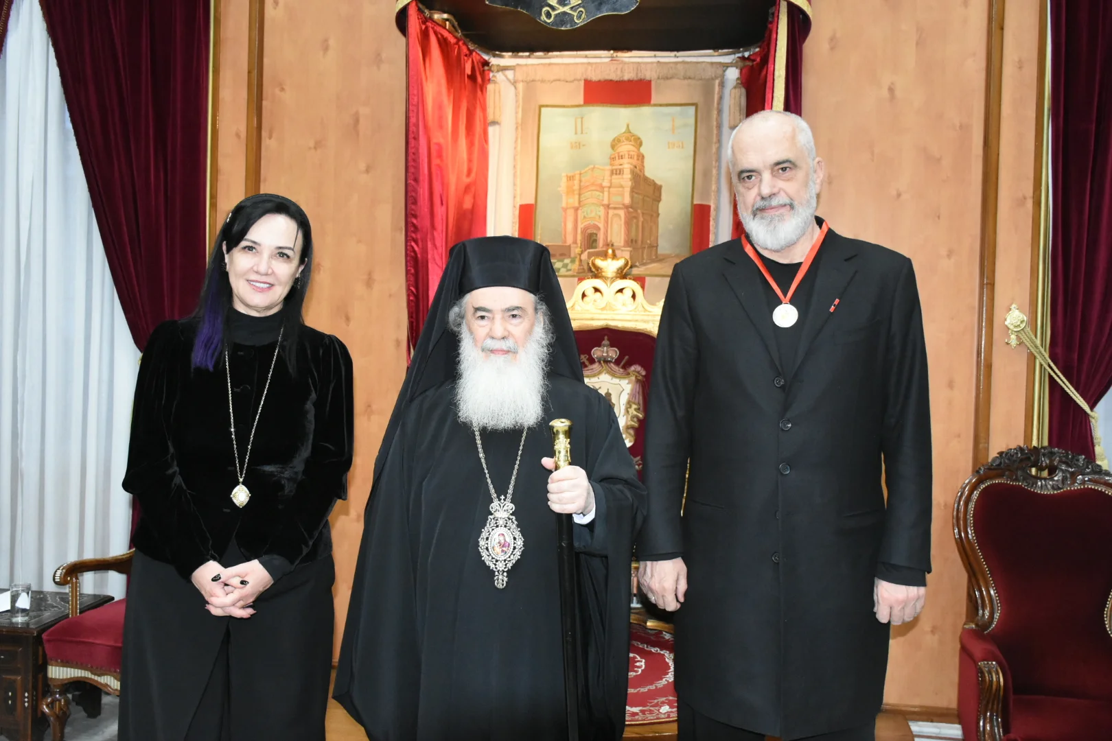 Τον Πρωθυπουργό της Αλβανίας Έντι Ράμα δέχθηκε ο Πατριάρχης Ιεροσολύμων κ. κ. Θεόφιλος Γ΄