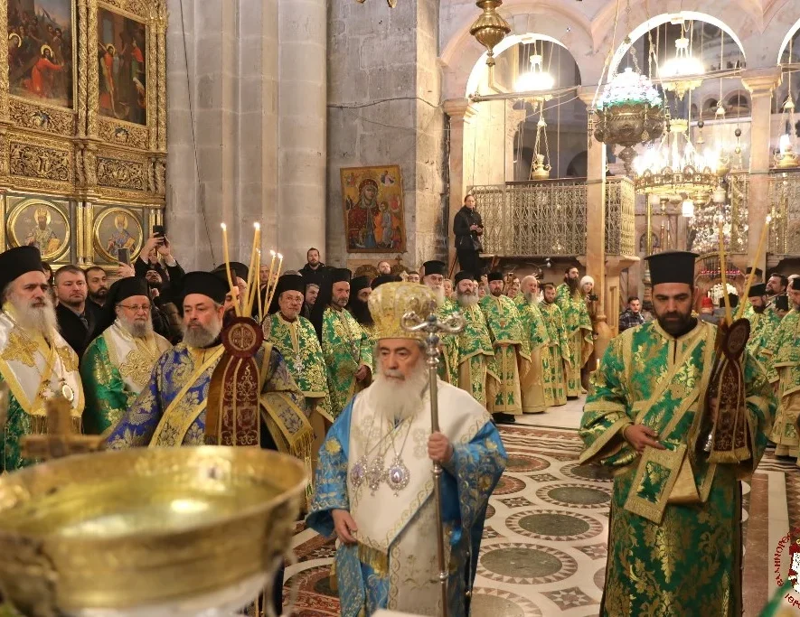 Με κατάνυξη και λαμπρότητα εορτάστηκαν τα Θεοφάνεια 2026 στο Πατριαρχείο Ιεροσολύμων, με Μέγα Αγιασμό και πανηγυρική Θεία Λειτουργία.