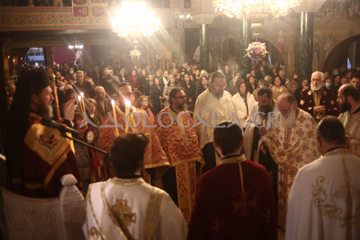 Λαμπρός Εσπερινός για τον Άγιο Τρύφωνα στην Τερψιθέα Άνω Γλυφάδας (Εικόνες)