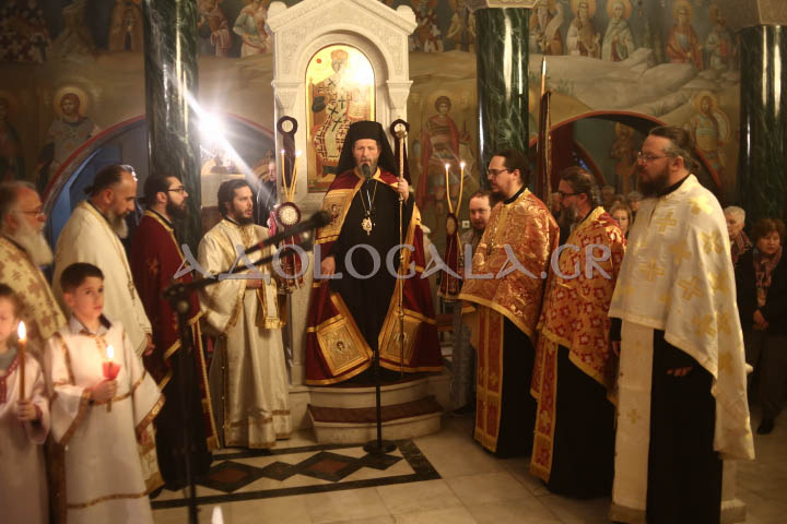 Λαμπρός Εσπερινός για τον Άγιο Τρύφωνα στην Τερψιθέα Άνω Γλυφάδας (Εικόνες)