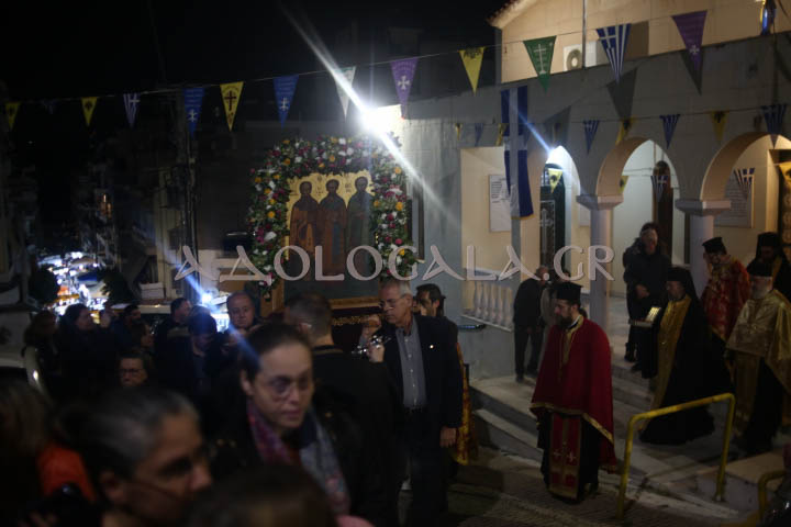 Παρουσία πλήθους πιστών η Ιερά Λιτάνευση της Εικόνας των Τριών Ιεραρχών στην Καισαριανή (Εικόνες)